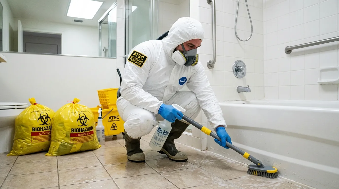 Decontamination equipment deployed for Blood Cleanup in Palm Springs North